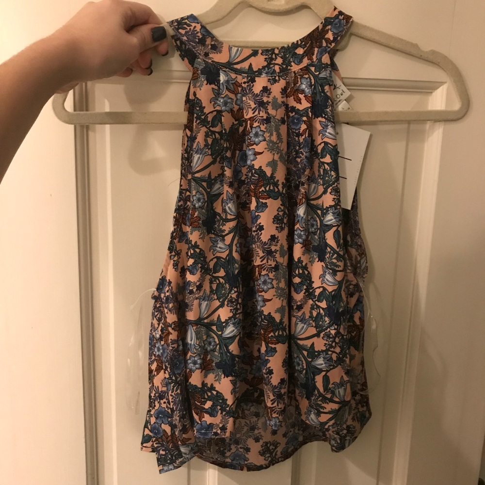 Pink Owl Floral Crop Top